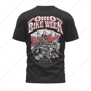 Ohio Bike Week Hot Rod T-Shirt – Get N Lucky Gambling Car Tee