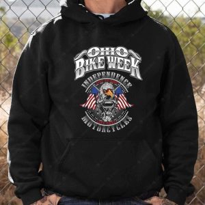 Ohio Bike Week Live To Ride Live Fast T Shirt Eagle Engine Motorcycle Design 3