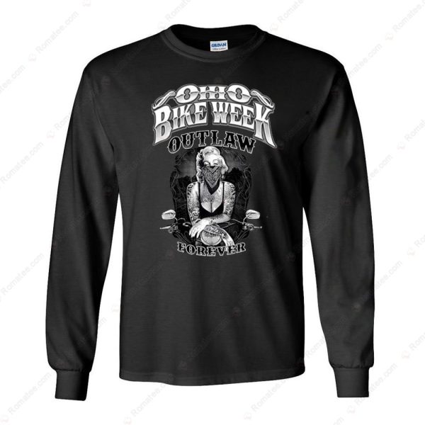 Ohio Bike Week Marilyn Monroe Outlaw Forever T-Shirt