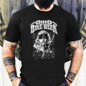 Ohio Bike Week Marilyn Sexy Gangster Merch, Ohio Bike Week Riding T-Shirt