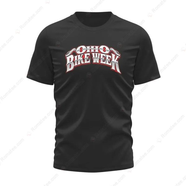 Ohio Bike Week Rockabilly Pin-Up Vintage Motorcycle T-Shirt, Vintage Garage Service & Repair T-Shirt