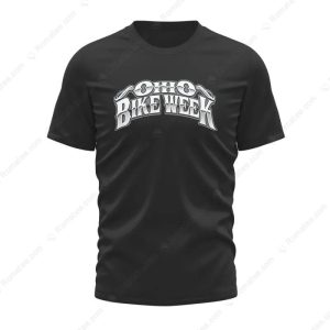 Ohio Bike Week Shut Up Ride V-Twin Engine & Skull Harley Biker T-Shirt