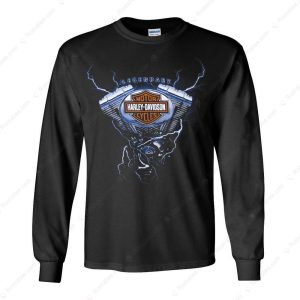 Powerful Harley-Davidson V-Twin Engine Merch, Electric Harley-Davidson Engine Power Graphic T-Shirt