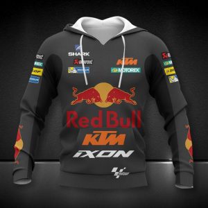 Red Bull KTM Racing Team Hoodie with Logo Graphics and Inspired Design