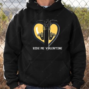 Ride Me Valentine Motorcycle T-Shirt, Valentine’s Day Motorcycle Heart T-Shirt