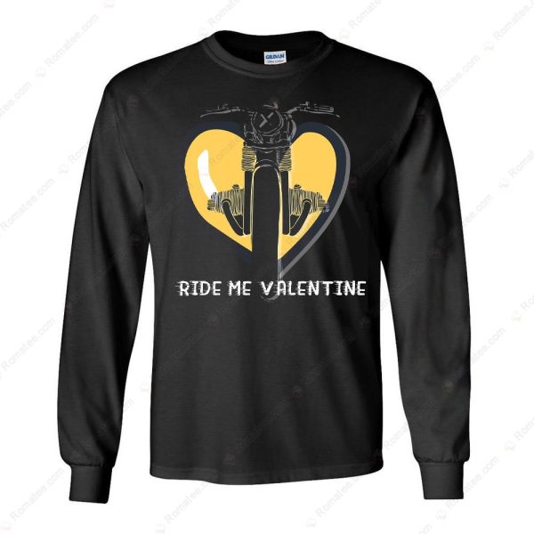 Ride Me Valentine Motorcycle T-Shirt, Valentine’s Day Motorcycle Heart T-Shirt