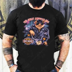 The Great American Hog Harley-Davidson T-Shirt, Born to Ride Harley-Davidson Shirt