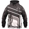 Triumph Graphic Hoodie – Stylish Black and White Trendy Sweatshirt for Modern Comfort