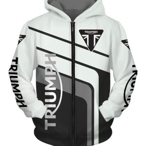 Triumph Graphic Zip-Up Hoodie for Bold Style and Comfort