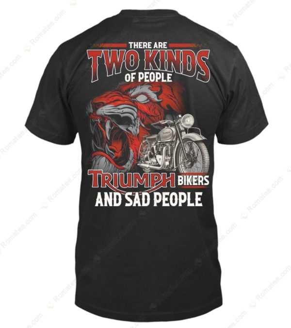 Triumph Motorcycle Tiger and Biker T-Shirt – There Are Two Kinds of People