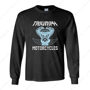 V-Twin Engine Winged Triumph Motorcycles Classic T-Shirt