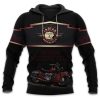 Vintage Indian Motorcycle Riders Group Hoodie – Classic Biker Apparel, Red Bike Design