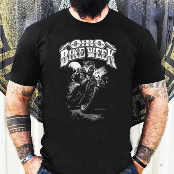 We Meet Again Ohio Bike Week Tee – Grim Reaper And Bulldog Motorcycle T-Shirt