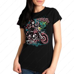 2025 Sturgis Motorcycle Rally Pink Lady Shirt, Celebrate 85 Years of Legend