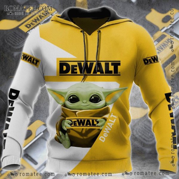 Baby Yoda Star Wars DeWalt Collaboration Hoodie – Geek Apparel Gift