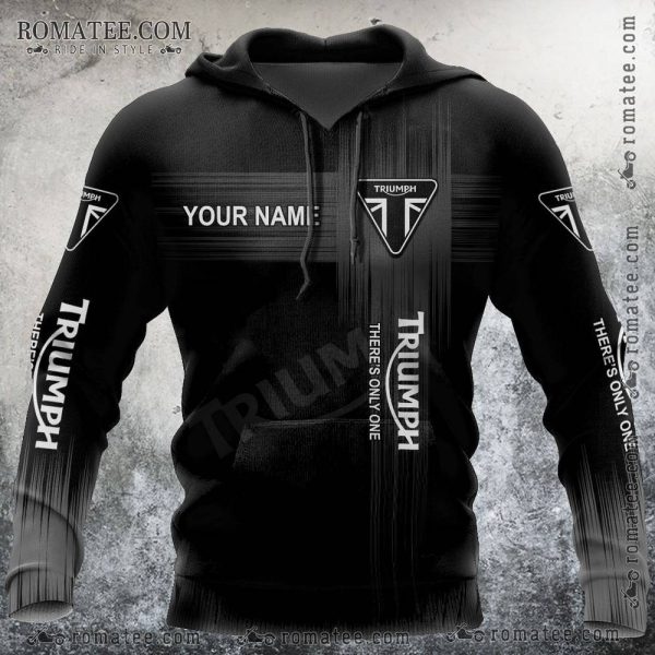 Custom Triumph Motorcycle Hoodie – Personalized Name, Logo, and Slogan Design