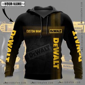 Customizable Dewalt Hoodie with Bold Industrial Graphic Design