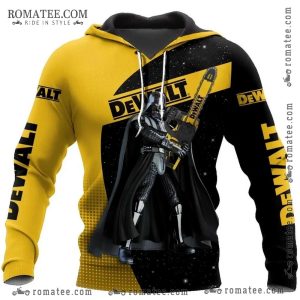 Darth Vader DeWalt Power Tools Yellow Black Hoodie Star Wars Fan Apparel