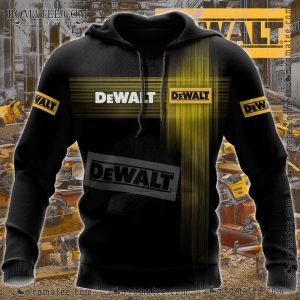 DeWALT Inspired Graphic Hoodie – Industrial Art and Bold Design for Builders