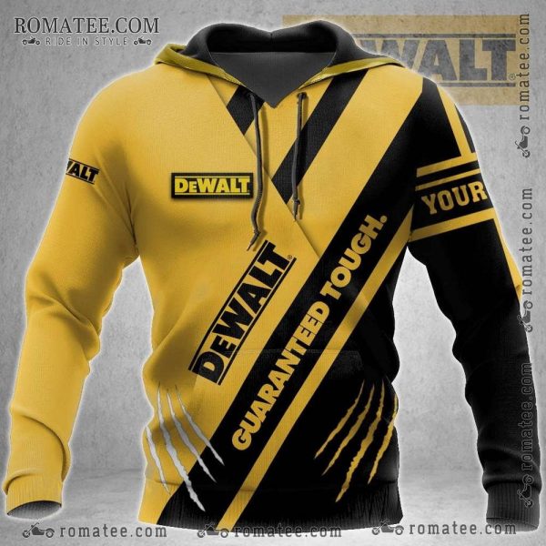 DeWalt Claw Scratch Graphic Hoodie with Guaranteed Tough Design