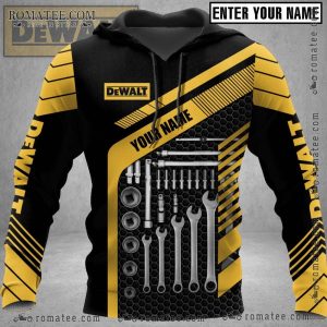 DeWalt Customizable Tool Set Hoodie with Wrench and Socket Graphics