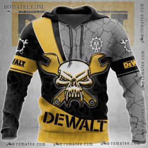 DeWalt Skull Wrench Gear Hoodie – Industrial Mechanic Tool Design