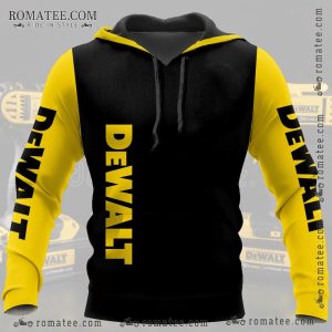 Dewalt Bold Graphic Hoodie with Striking Yellow and Black Design