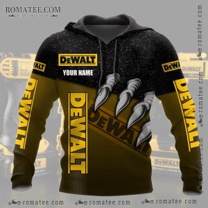 Dewalt Custom Claws Hoodie with Personalized Name – Bold Graphic Design for Builders