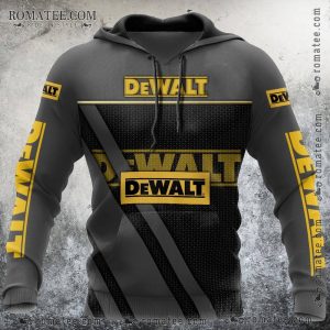 Dewalt Graphic Hoodie with Bold Logo and Modern Geometric Design