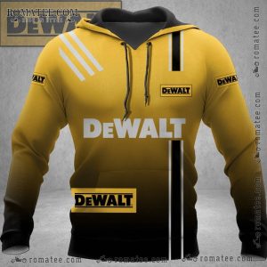 Dewalt Inspired Graphic Hoodie with Striking Yellow and Black Design