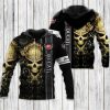 Ducati Skull 3D All Over Print Hoodie – Biker Motorcycle Gothic Style