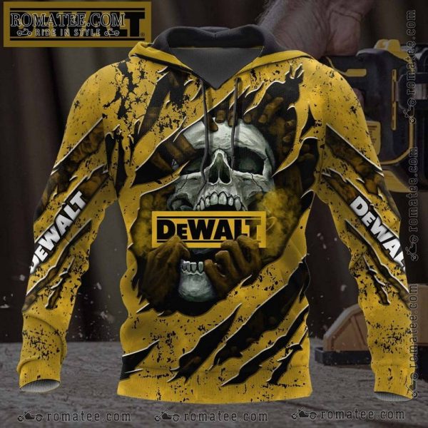 Hell Reclaims Its Own Screaming Skull Dewalt Claws Scratch Hoodie Art Design