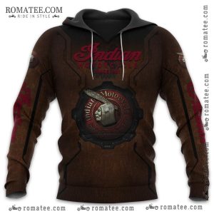 Indian Motorcycle Vintage Logo Hoodie with Retro Design and Classic Appeal