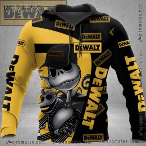 Jack Skellington Dewalt Hoodie with Bold Graphic Art and Iconic Design