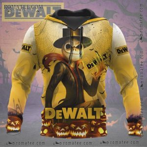 Jack Skellington Dewalt Pumpkin Halloween Hoodie with Skellington Love Design