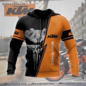 KTM Punisher Skull Hoodie – Ready to Race Motorcycle Apparel