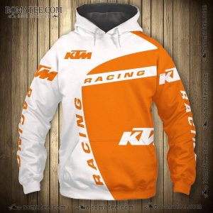 KTM Racing Hoodie with Bold Graphic Design and Vibrant Orange Accents