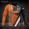 KTM Racing Skull Graphic Hoodie with Bold Orange and Black Design