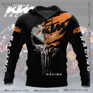 KTM Skull Claw Marks Racing Hoodie – Motorcycle Graphic Design