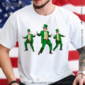 Leprechaun Dance Graphic Tee with Colorful Cartoon Art