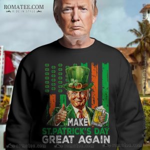 Donald Trump Make St. Patrick’s Day Fun Again Leprechaun Art Sweatshirt for Festive Celebrations