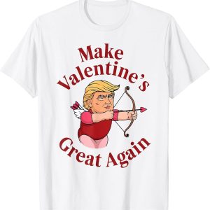 Make Valentine’s Day Great Again Cupid Trump Cartoon T-Shirt