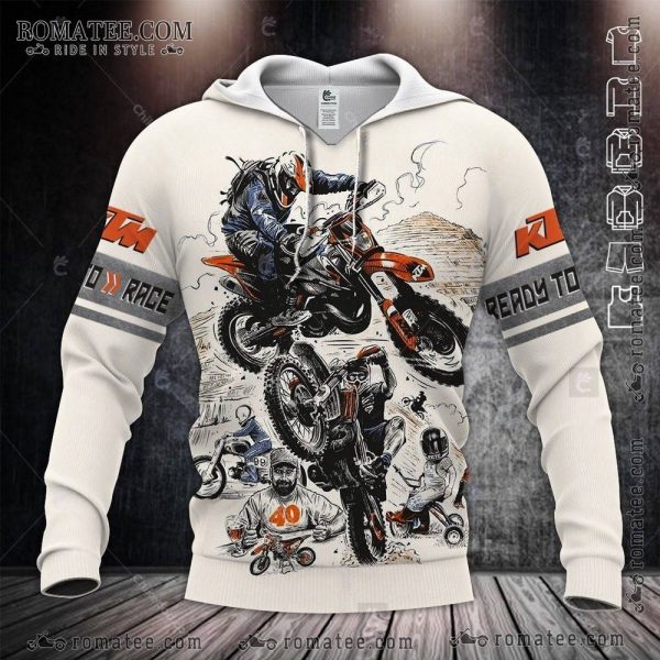 Motocross Action Hoodie – Dynamic Rider Stunts and Adventure Design