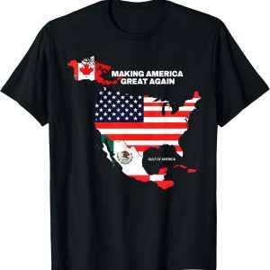 Patriotic North America Map T-Shirt – Making America Great Again Design