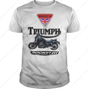 Triumph Rocket III Motorcycle T-Shirt – 2300cc Power Graphic