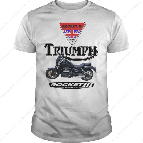 Triumph Rocket III Motorcycle T-Shirt – 2300cc Power Graphic