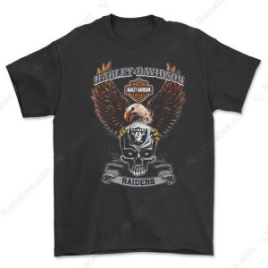 Harley-Davidson Eagle Skull Raiders Graphic Tee Black