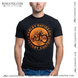 Harley-Davidson Vintage Motorcycle Graphic Tee – Retro Custom Design