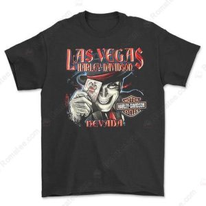 Las Vegas Joker Graphic T-Shirt – Harley-Davidson Motorcycles Art Design