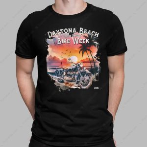 Vintage Motorcycle Beach Scene Shirt, 84th Annual Daytona Bike Week T-Shirt